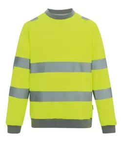 Felpa girocollo alta visibilità Pro a contrasto Regatta High Visibility