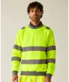 Felpa girocollo alta visibilità Pro a contrasto Regatta High Visibility