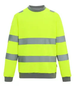 Felpa girocollo alta visibilità Pro a contrasto Regatta High Visibility
