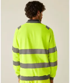Felpa girocollo alta visibilità Pro a contrasto Regatta High Visibility