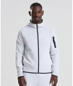 Felpa in pile con cappuccio e zip Adapt AWDis Just Cool
