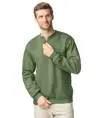 Felpa in pile con zip a 1/4 peso medio adulto Softstyle™ Gildan