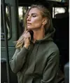 Felpa moda con cappuccio e zip intera donna (5436) Tee Jays
