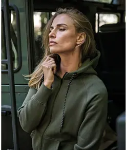 Felpa moda con cappuccio e zip intera donna (5436) Tee Jays