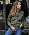 Felpa moda con cappuccio e zip intera donna (5436) Tee Jays