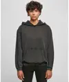 Felpa oversize con cappuccio effetto candeggiato donna Build Your Brand