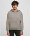 Felpa oversize con cappuccio effetto candeggiato donna Build Your Brand