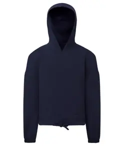 Felpa oversize corta riciclata con cappuccio bambino TriDri® TriDri