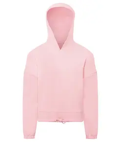 Felpa oversize corta riciclata con cappuccio bambino TriDri® TriDri