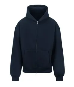 Felpa pesante con cappuccio e zip intera Signature JustHoods