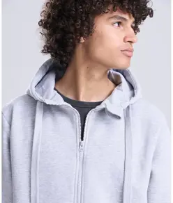 Felpa pesante con zip e cappuccio JustHoods