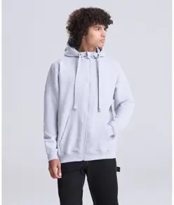 Felpa pesante con zip e cappuccio JustHoods