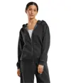 Felpa pesante vintage con zip e cappuccio donna Build Your Brand