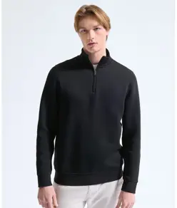 Felpa premium uomo con zip a ¼ Asquith & Fox
