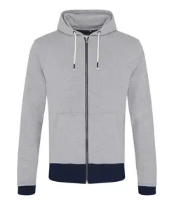 Felpa rigenerata con zip integrale e cappuccio Okavango AWDis Ecologie
