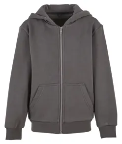 Felpa soffice con cappuccio e zip bambino Build Your Brand
