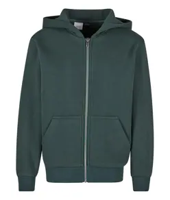 Felpa soffice con cappuccio e zip bambino Build Your Brand