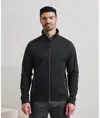 Felpa sostenibile da uomo con zip intera tinta in filo Premier