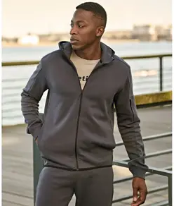 Felpa sportiva con cappuccio e zip intera (5706) Tee Jays