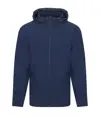 Felpa tecnica con zip e cappuccio Tombo
