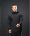 Felpa tecnica con zip e cappuccio Tombo