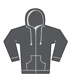 Felpa unisex pesante con cappuccio e zip intera Bella Canvas