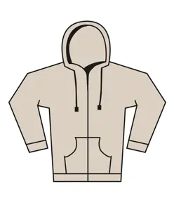 Felpa unisex pesante con cappuccio e zip intera Bella Canvas