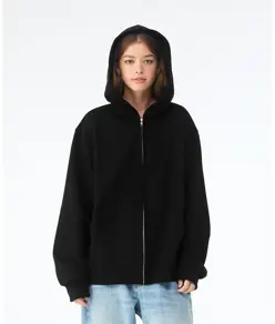 Felpa unisex pesante con cappuccio e zip intera Bella Canvas