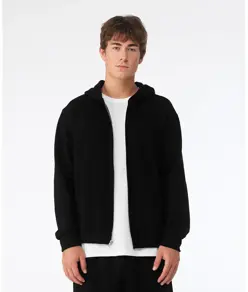 Felpa unisex pesante con cappuccio e zip intera Bella Canvas