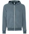 Felpa unisex scamosciata con zip intera e cappuccio Bella Canvas