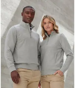 Felpa unisex sostenibile con zip a ¼ Henbury