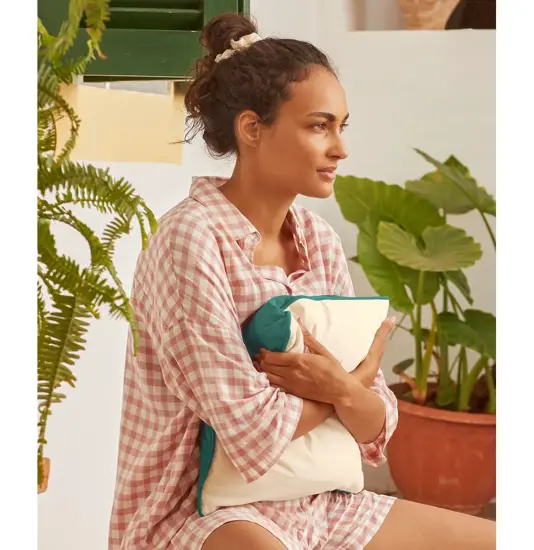 Fodera per cuscino con profilo in cotone Fairtrade Westford Mill