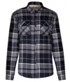 Giacca a camicia a quadri foderata in sherpa Kariban