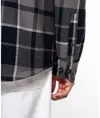 Giacca a camicia a quadri foderata in sherpa Kariban