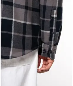 Giacca a camicia a quadri foderata in sherpa Kariban