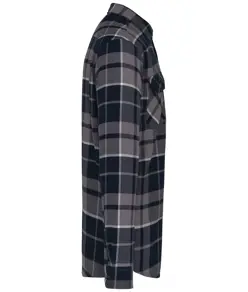 Giacca a camicia a quadri foderata in sherpa Kariban