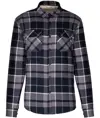 Giacca a camicia a quadri foderata in sherpa Kariban