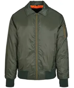 Giacca bomber con colletto Build Your Brand