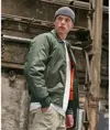 Giacca bomber con colletto Build Your Brand