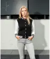 Giacca college in felpa donna Build Your Brand
