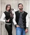 Giacca college in felpa Build Your Brand