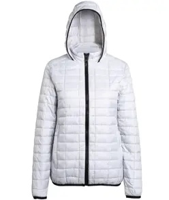 Giacca con cappuccio a nido d'ape donna 2786