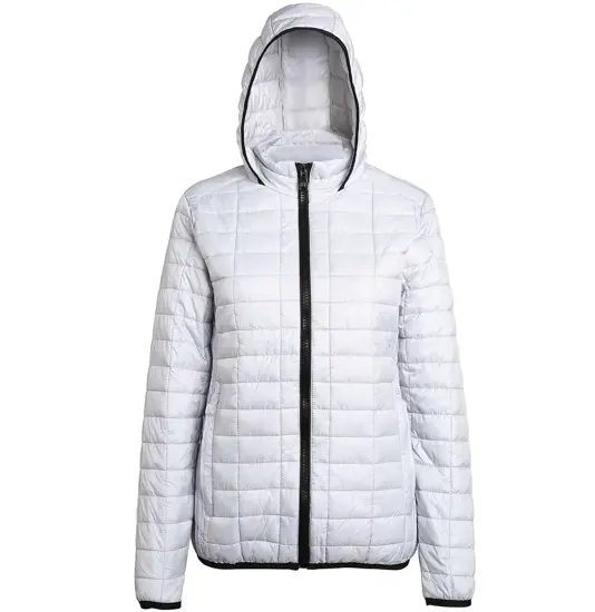 Giacca con cappuccio a nido d'ape donna 2786