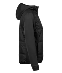 Giacca con cappuccio ibrida elasticizzata da donna (9113) Tee Jays