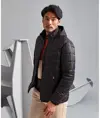 Giacca con cappuccio trapuntata a quadri 2786