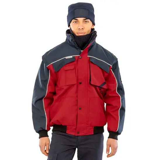 Giacca da pilota heavy-duty con maniche staccabili Work-Guard Result Workguard