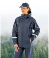 Giacca impermeabile in PU Prism con bande riflettenti e supporto riciclato Result Recycled