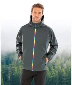 Giacca impermeabile Prism in PU con supporto riciclato Result Recycled