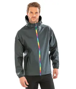 Giacca impermeabile Prism in PU con supporto riciclato Result Recycled