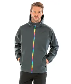 Giacca impermeabile Prism in PU con supporto riciclato Result Recycled